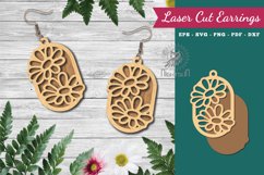 Flower Laser Cut Earrings Product Image 1