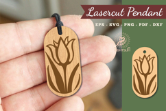 Flower Lasercut Pendant Product Image 1