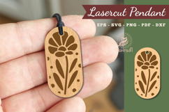 Flower Lasercut Pendant Product Image 1