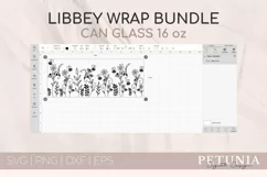 FLOWER LIBBEY GLASS CAN CUT FILE BEING USED AS A BEER CAN PRINT