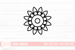 Cute Little Flower Mandala SVG Cut File Product Image 1