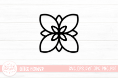 Cute Little Flower Mandala SVG Cut File Product Image 1