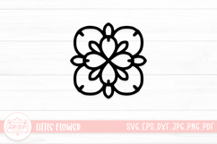 Cute Little Flower Mandala SVG Cut File Product Image 1