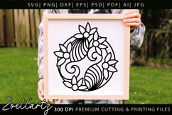Floral Mandala SVG Cut Files Flower Mandala Illustration Product Image 2