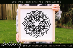 Floral Mandala SVG Cut Files Flower Mandala Illustration Product Image 2