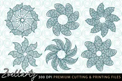 Floral Mandala SVG Cut Files Flower Mandala Illustration SVG Product Image 2