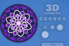 Mandala Layered Laser Cut SVG Product Image 3