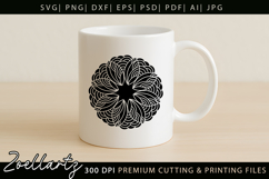 Flower Mandala SVG for Cricut Floral Mandala Silhouette SVG Product Image 5