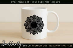 Floral Mandala SVG Cut Files Flower Mandala Illustration Product Image 7