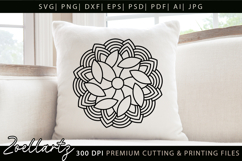 Floral Mandala SVG Cut Files Flower Mandala Illustration Product Image 3