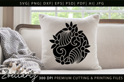 Flower Illustration Abstract Floral SVG Zentangle T-shirt Product Image 1