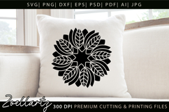 Floral Mandala SVG Cut Files Flower Mandala Illustration Product Image 1