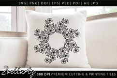 Flower Mandala SVG Cut Files Floral Mandala Illustration Product Image 2