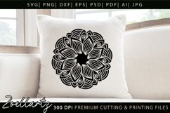 Floral Mandala SVG Cut Files Flower Mandala Illustration Product Image 6