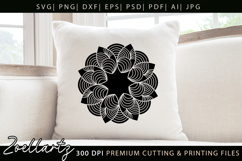 Floral Mandala SVG Cut Files Flower Mandala Illustration Product Image 2