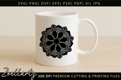 Floral Mandala SVG Cut Files Flower Mandala Silhouette SVG Product Image 7
