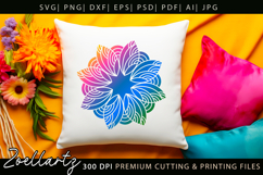 Floral Mandala SVG Cut Files Flower Mandala Illustration Product Image 8