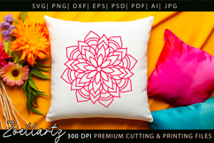 Floral Mandala SVG Cut Files Flower Mandala Illustration Product Image 8