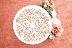 Floral Mandala SVG Cut File Flower for T-shirt Mug Pillows Product Image 2