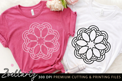 Floral Mandala SVG Cut File for T-shirt Mug Pillow Design Product Image 1