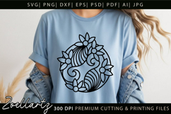 Floral Mandala SVG Cut Files Flower Mandala Illustration Product Image 5