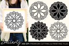 Flower Mandala SVG Cut Files Floral Mandala SVG for Cricut Product Image 1