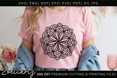 Floral Mandala SVG Cut Files Flower Mandala Illustration Product Image 6