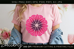 Floral Mandala SVG Cut Files Flower Mandala Illustration Product Image 5
