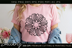 Floral Mandala SVG Cut Files Flower Mandala Illustration Product Image 7