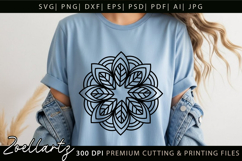 Floral Mandala SVG Cut Files Flower Mandala Illustration Product Image 6