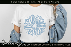 Floral Mandala SVG Cut Files Flower Mandala Illustration Product Image 6