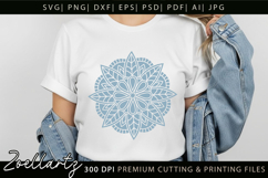 Floral Mandala SVG Cut Files Flower Mandala Illustration Product Image 5