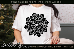 Floral Mandala SVG Cut Files Flower Mandala Illustration Product Image 6