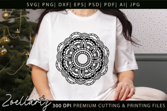 Floral Mandala SVG Cut Files Flower Mandala Illustration Product Image 5