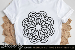 Flower Mandala SVG Cut File Floral Mandalas Illustration Product Image 3
