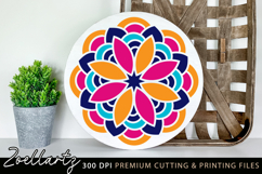 Mandala SVG Cut File Floral Mandalas Illustration Flower SVG Product Image 2