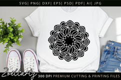 Floral Mandala SVG Cut Files Flower Mandala Illustration Product Image 3