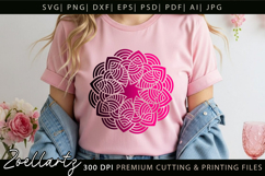 Floral Mandala SVG Cut Files Flower Mandala Illustration Product Image 3