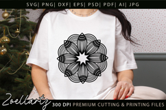 Floral Mandala SVG Cut Files Flower Mandala Illustration Product Image 5