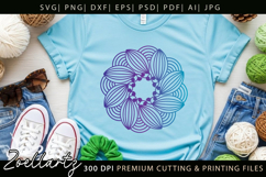 Floral Mandala SVG Cut Files Flower Mandala Illustration Product Image 4