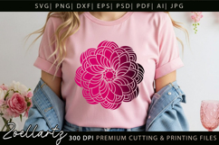 Floral Mandala SVG Cut Files Flower Mandala Illustration Product Image 3