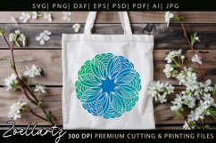 Flower Mandala SVG for Cricut Floral Mandala Silhouette SVG Product Image 6
