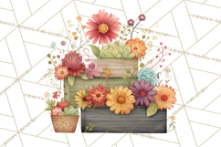 Whimsical Flower Market PNG Clipart Floral Props Product Image 3