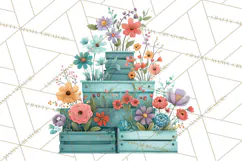Whimsical Flower Market PNG Clipart Floral Props Product Image 5