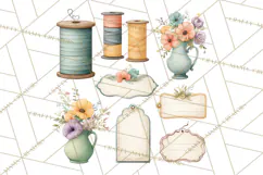 Whimsical Flower Market PNG Clipart Floral Props Product Image 5