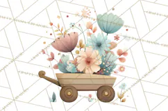 Whimsical Flower Market PNG Clipart Floral Props Product Image 3