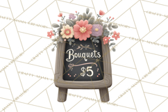 Whimsical Flower Market PNG Clipart Floral Props Product Image 3