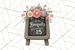 Whimsical Flower Market PNG Clipart Floral Props Product Image 3