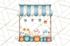 Whimsical Flower Market PNG Clipart Floral Props Product Image 2