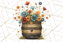 Whimsical Flower Market PNG Clipart Floral Props Product Image 4